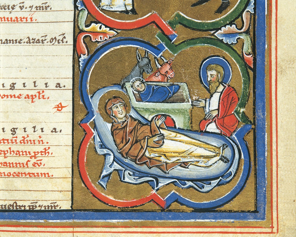 Calendario elisabettiano, dicembre, Natività da Italian School