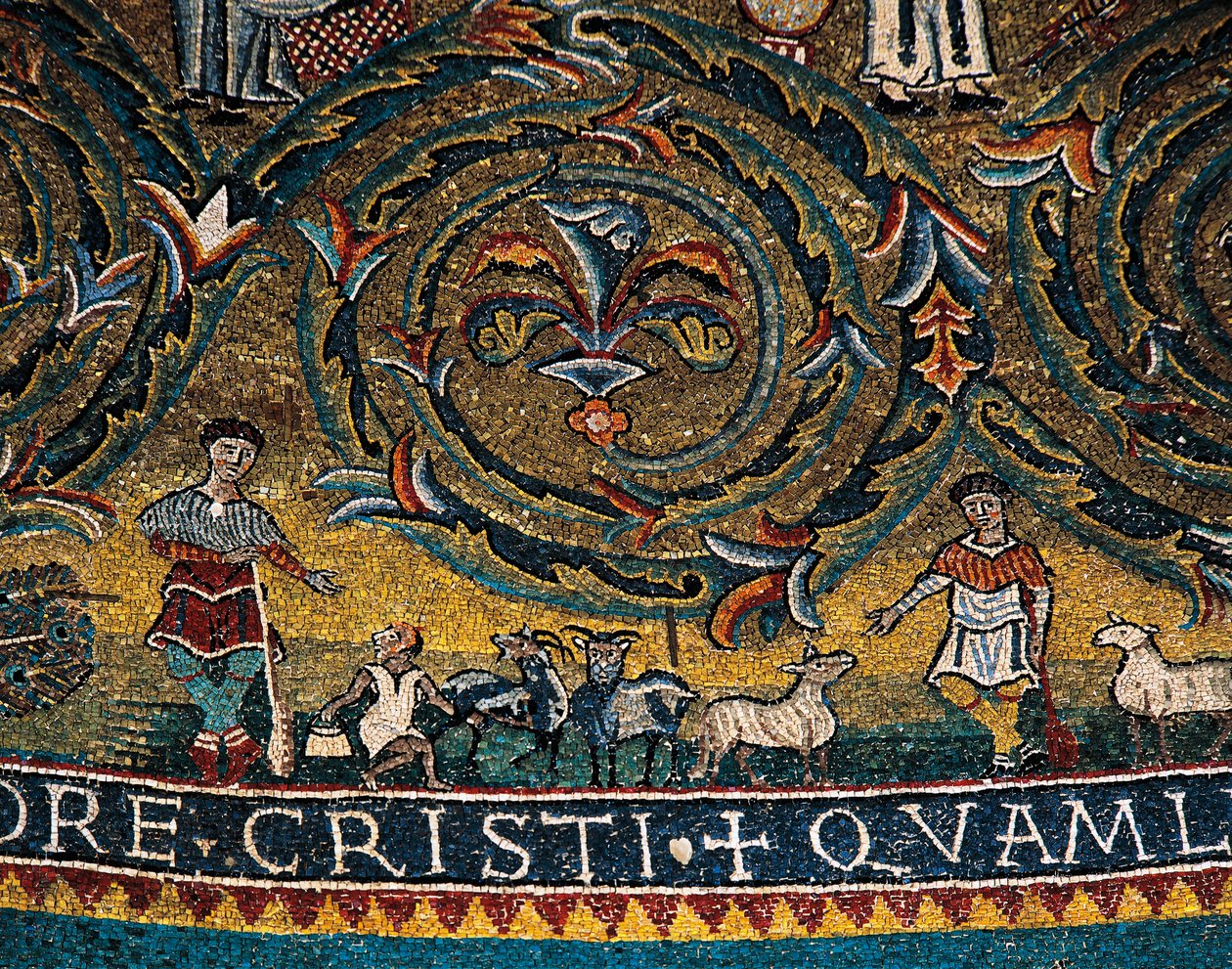 Figure di pastori e animali (dettaglio) da Italian School