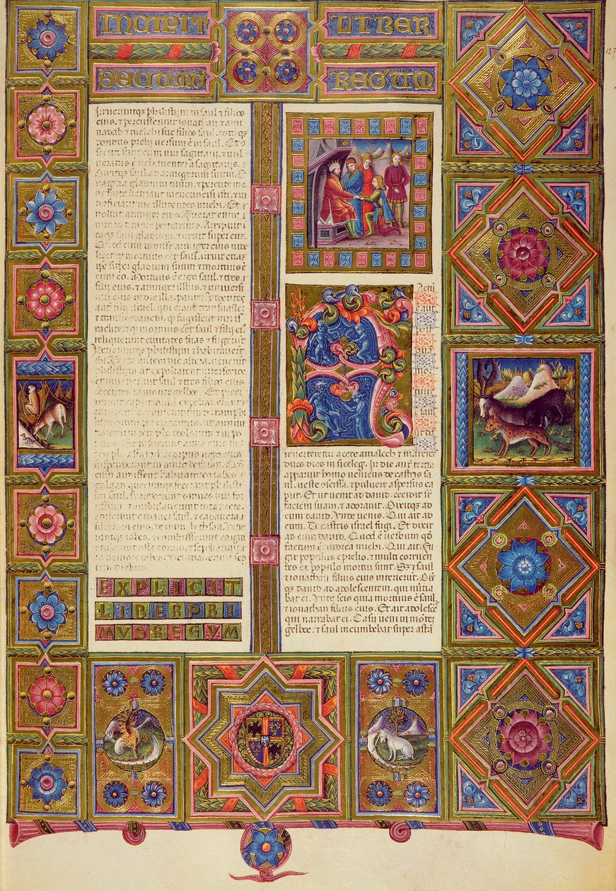 Il secondo libro dei Re, dalla Bibbia di Borso d