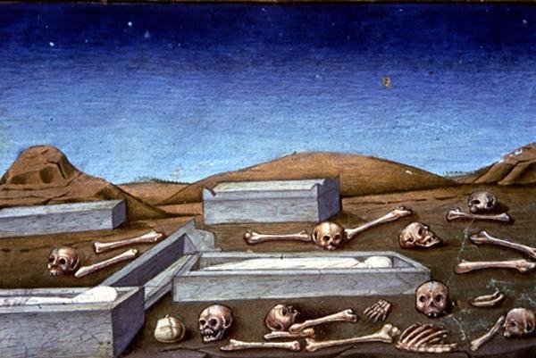 Fol.149rb Il Giudizio Universale: I Morti Risorgono dalla Tomba da Italian School