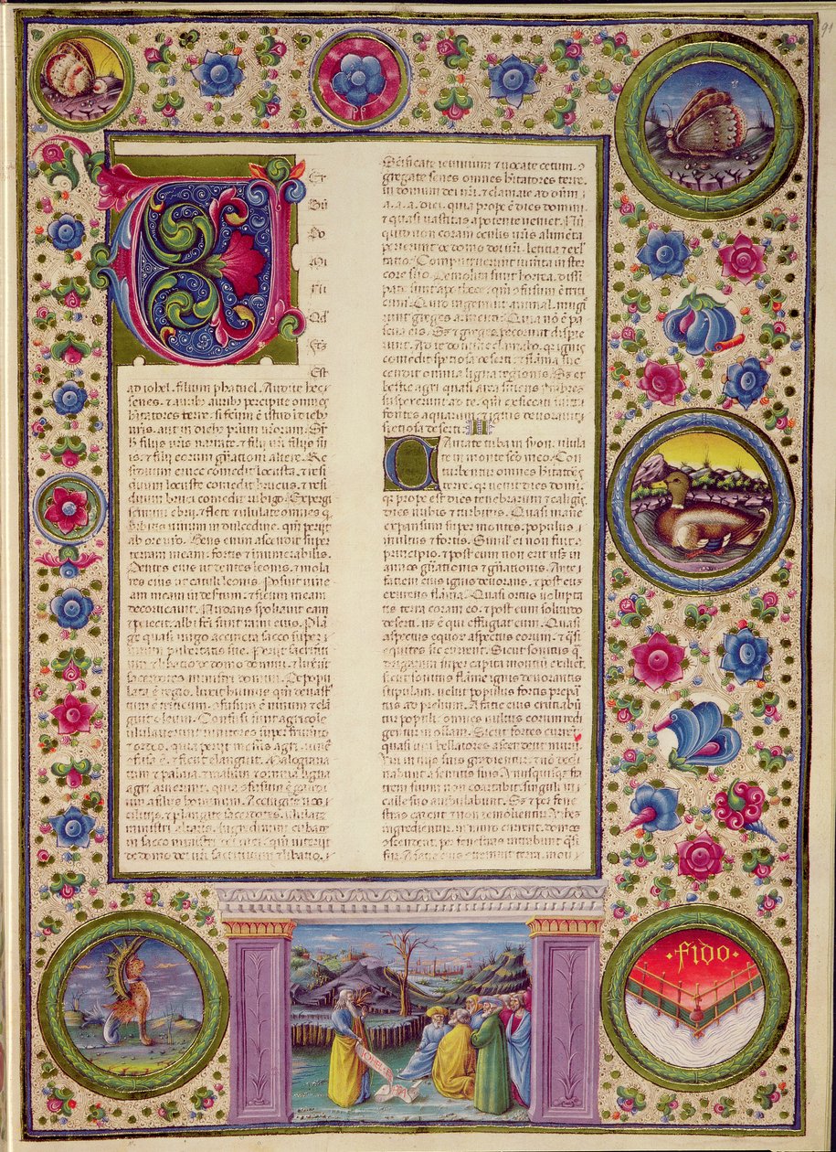 Libro del profeta Gioele, dalla Bibbia di Borso d