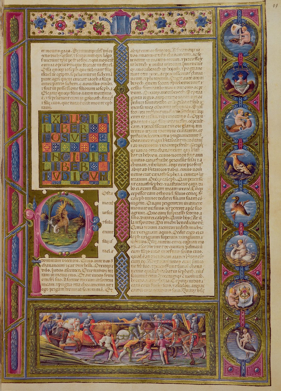 Parole di apertura del Libro degli Ebrei, dalla Bibbia di Borso d