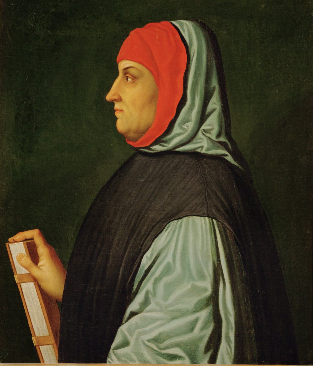 Francesco Petrarca, poeta, scrittore e umanista, che immortalò la sua amata Laura in una serie di sonetti Il Canzoniere ... da Italian School