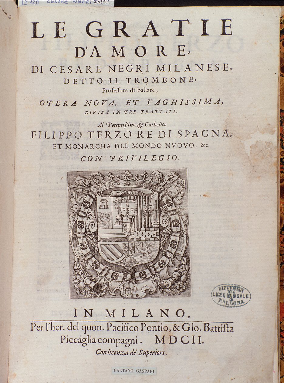 Frontespizio di Le Gratie d