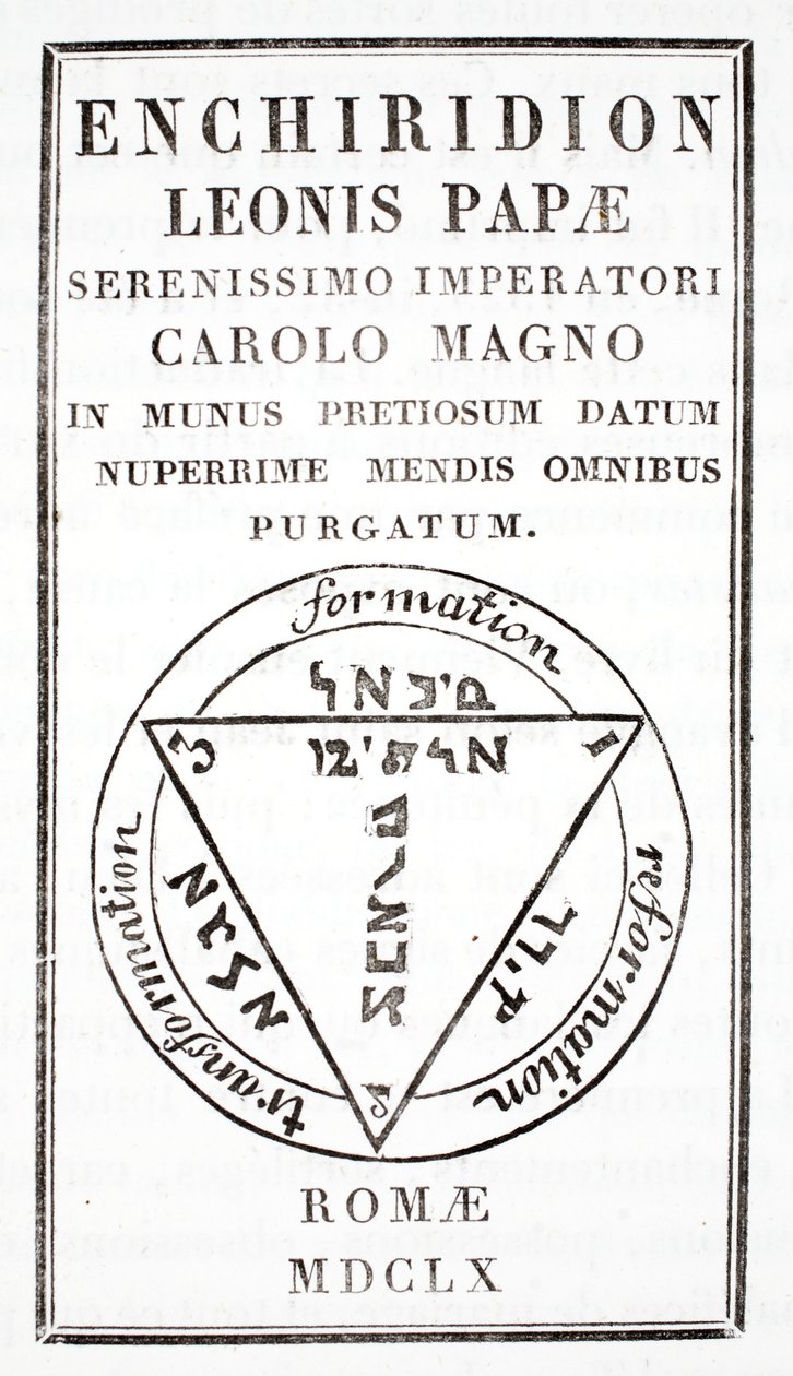 Grimorio di Papa Leone III da Italian School