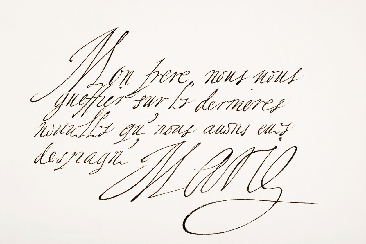 Scrittura e firma di Maria de