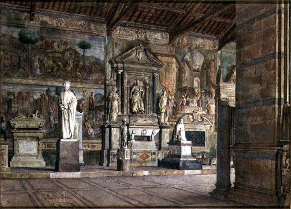 Interno del Campo Santo a Pisa, c.1845 da Italian School