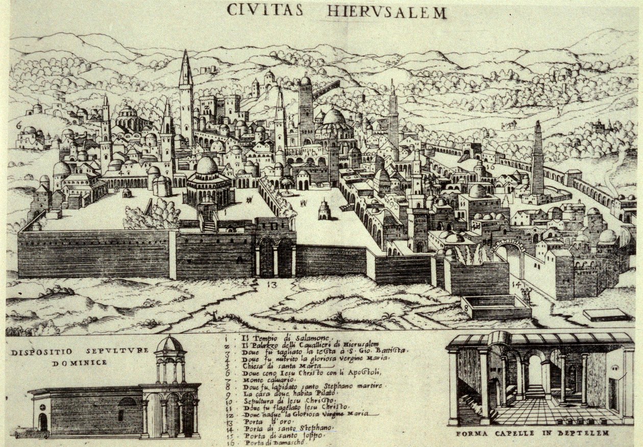 Gerusalemme, 1581 da Italian School