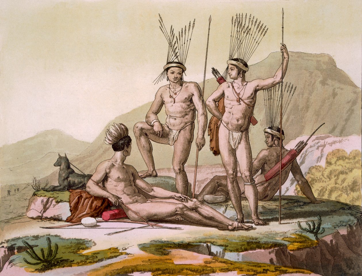 Korah Hottentots del Capo, c.1820-30 da Italian School