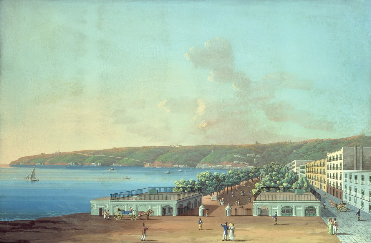 La Villa Reale (gouache su tavola) da Italian School