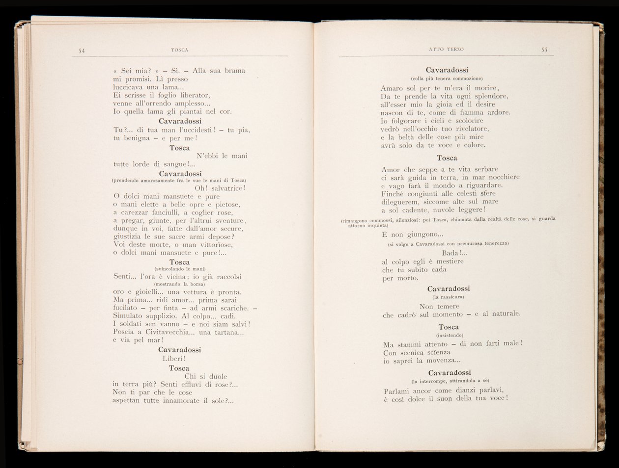 Libretto della Tosca di Giacomo Puccini, Edizione Ricordi, Italia da Italian School