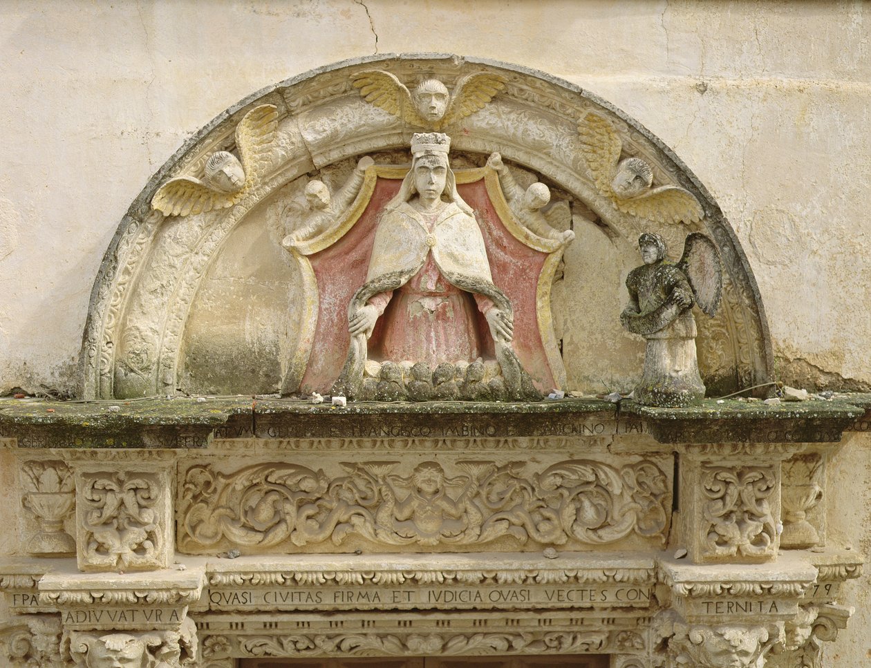 Madonna della Misericordia, (dettaglio) da Italian School
