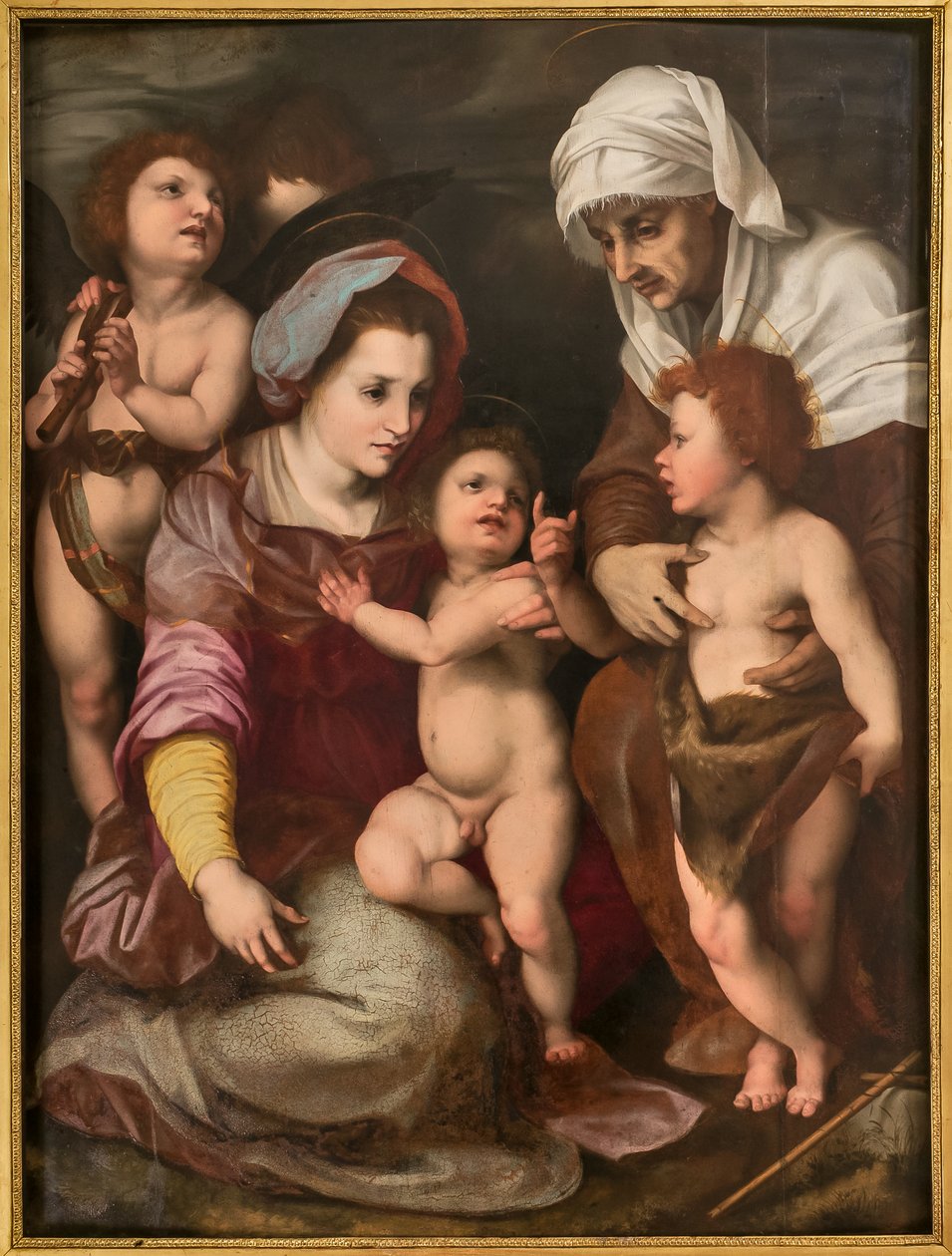 Madonna con Bambino Gesù, Sant