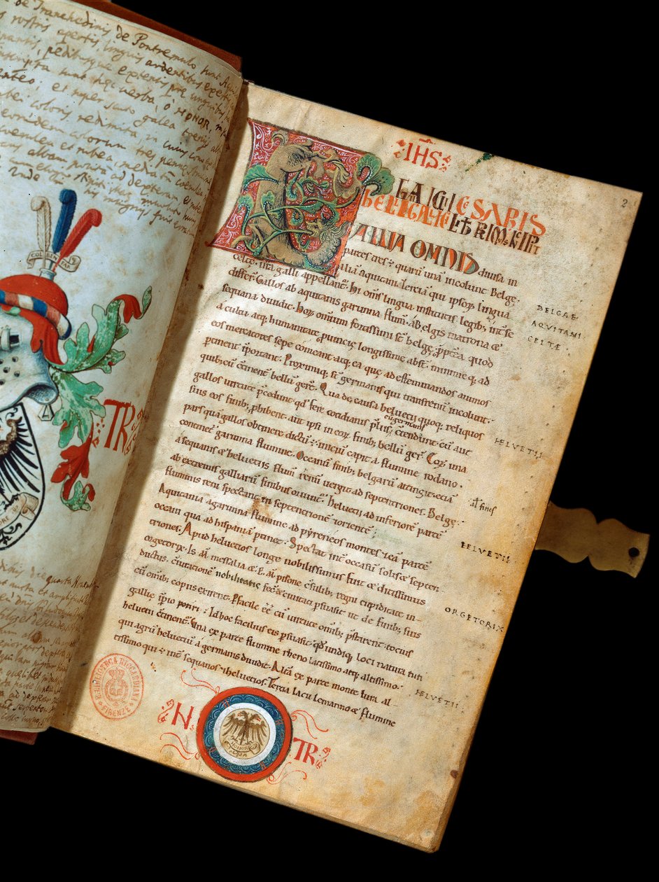 Manoscritto De Bello Gallico, Commentarii de Bello Gallico di Giulio Cesare da Italian School