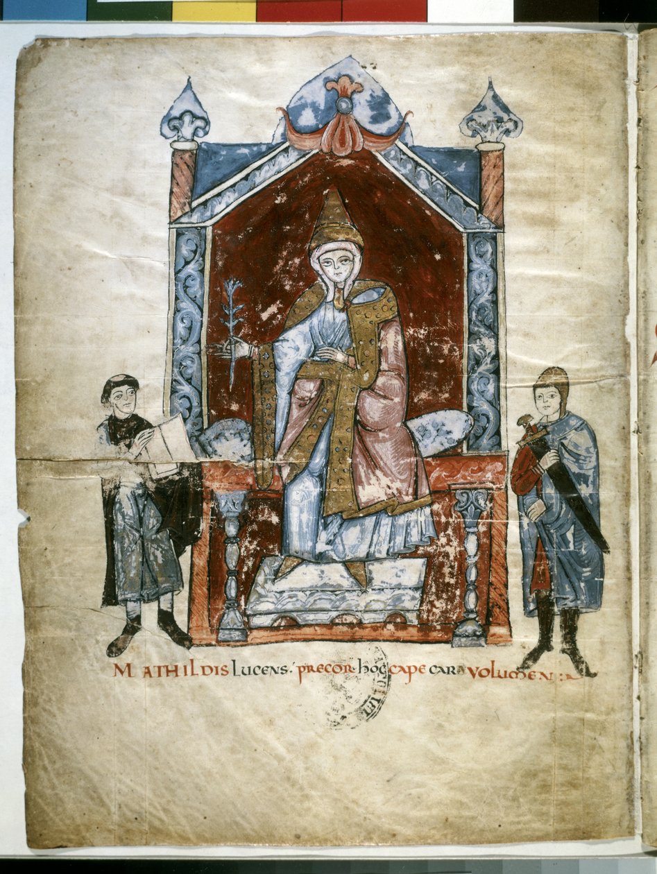 Matilde di Toscana: incoronata Matilde di Canossa da Italian School
