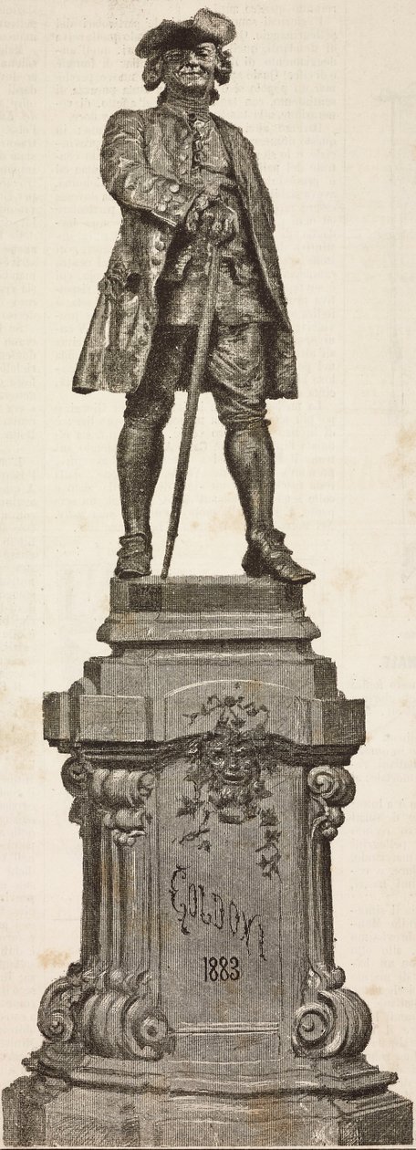 Monumento a Carlo Goldoni (1707-1793) di Antonio dal Zotto, inaugurato il 20 dicembre da Italian School