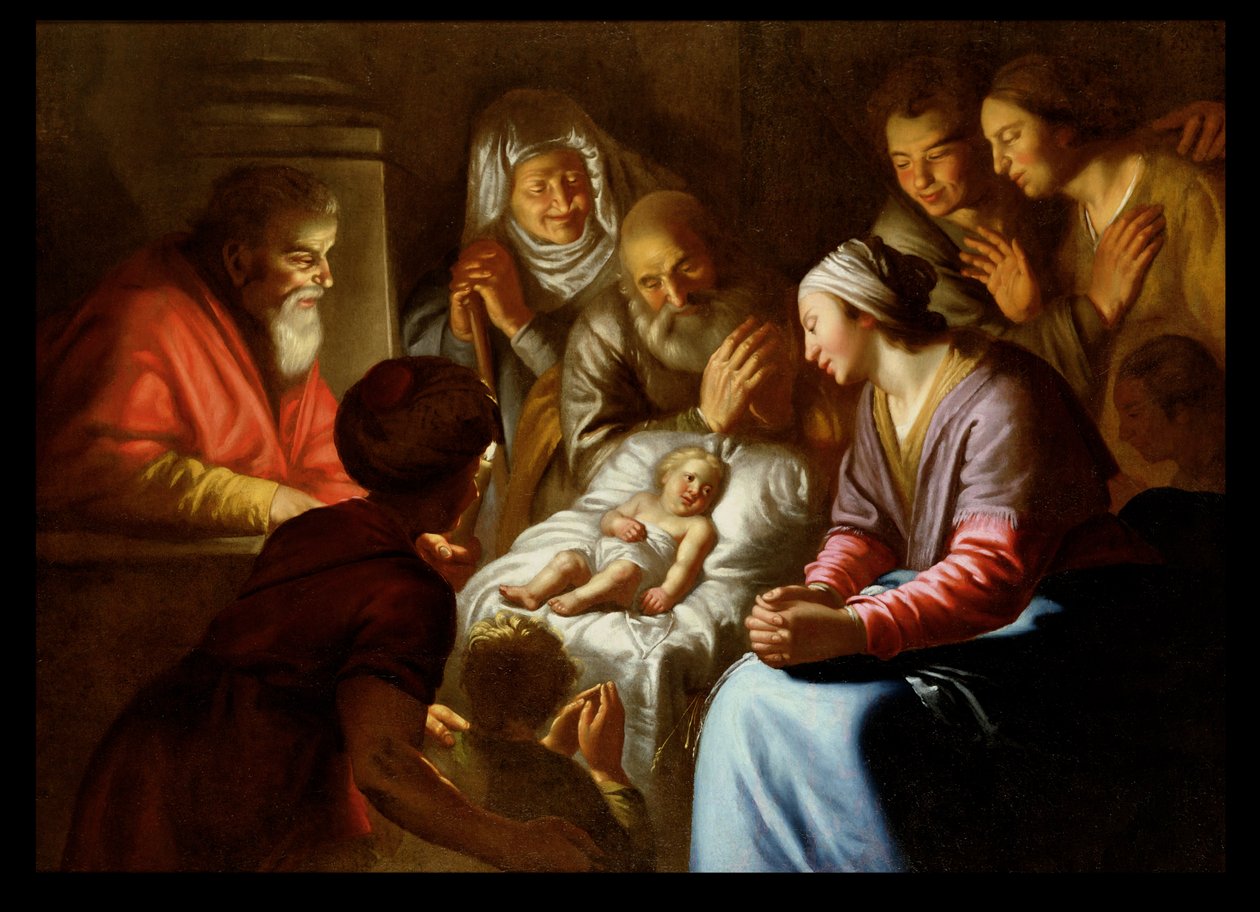 Scena della natività da Italian School