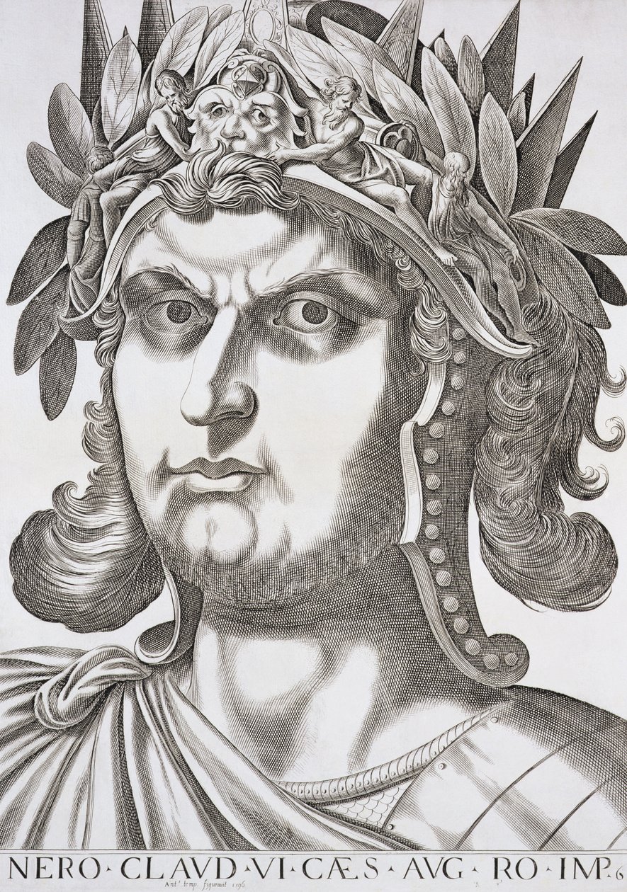 Nerone Cesare (37-68 d.C.), 1596 da Italian School