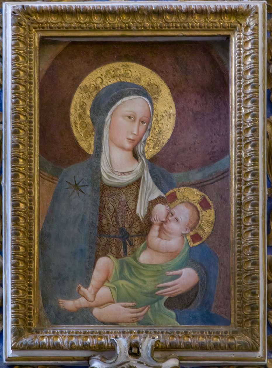 Nursing Madonna, c.1440-50 (fresco) da Italian School