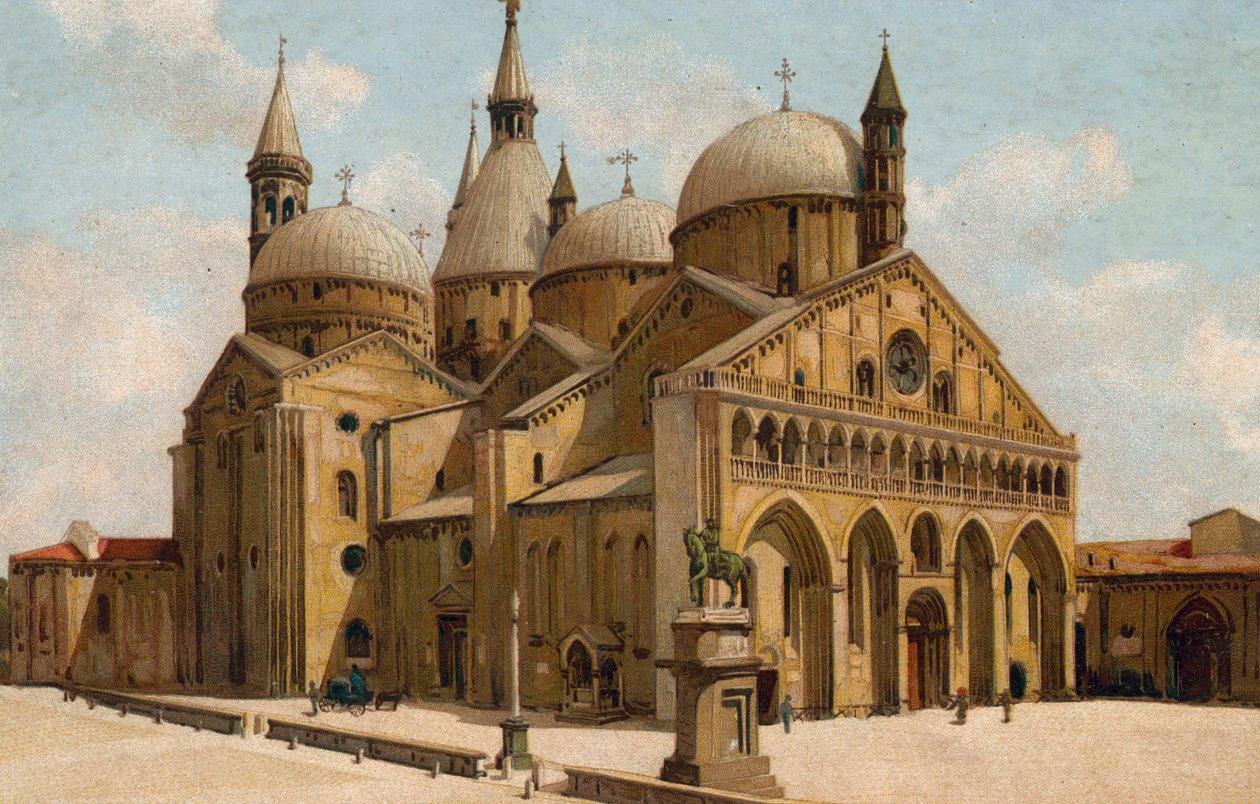 Padova / Padua: Chiesa del Santo, Basilica di S Antonio (chromolitho) da Italian School