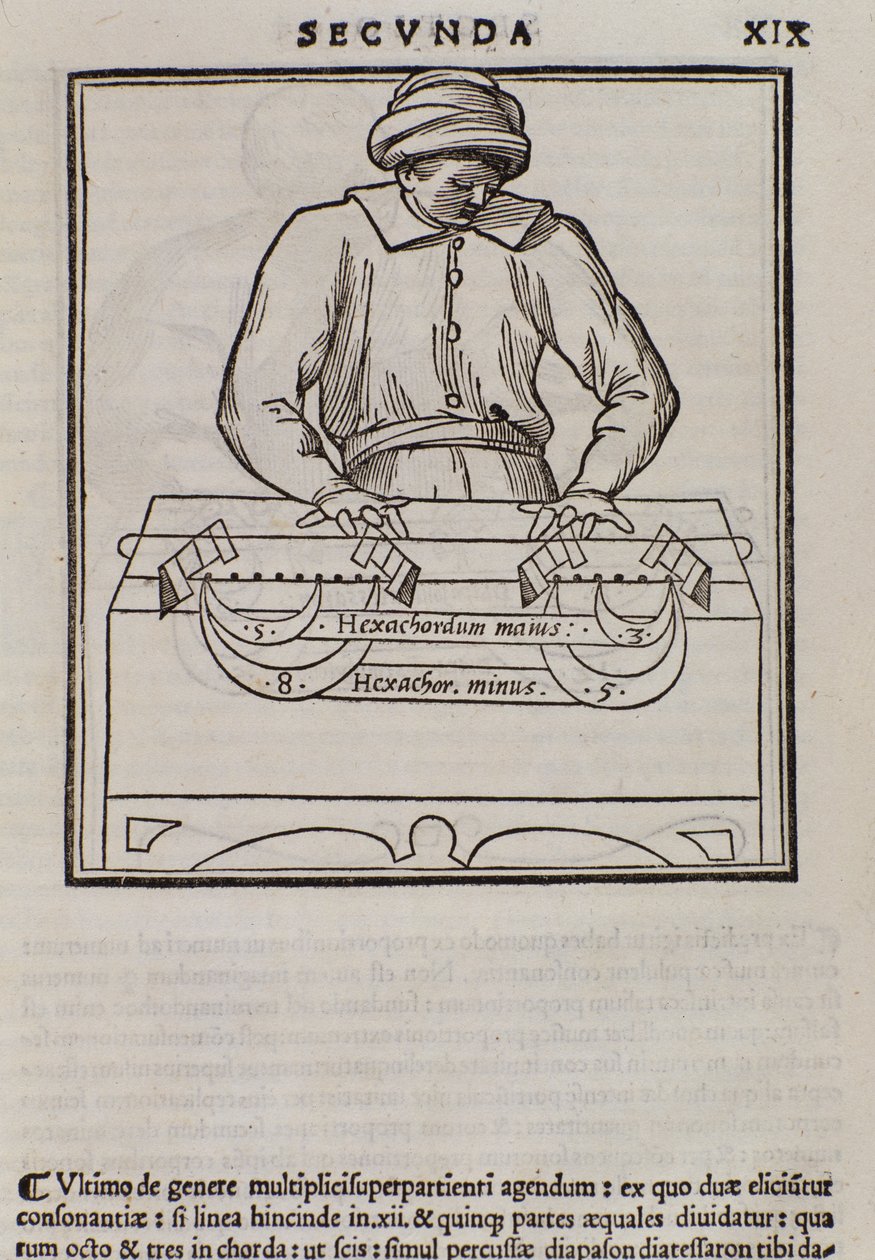 Pagina di Musica teorica di Lodovico Fogliani (1475?-1542) da Italian School