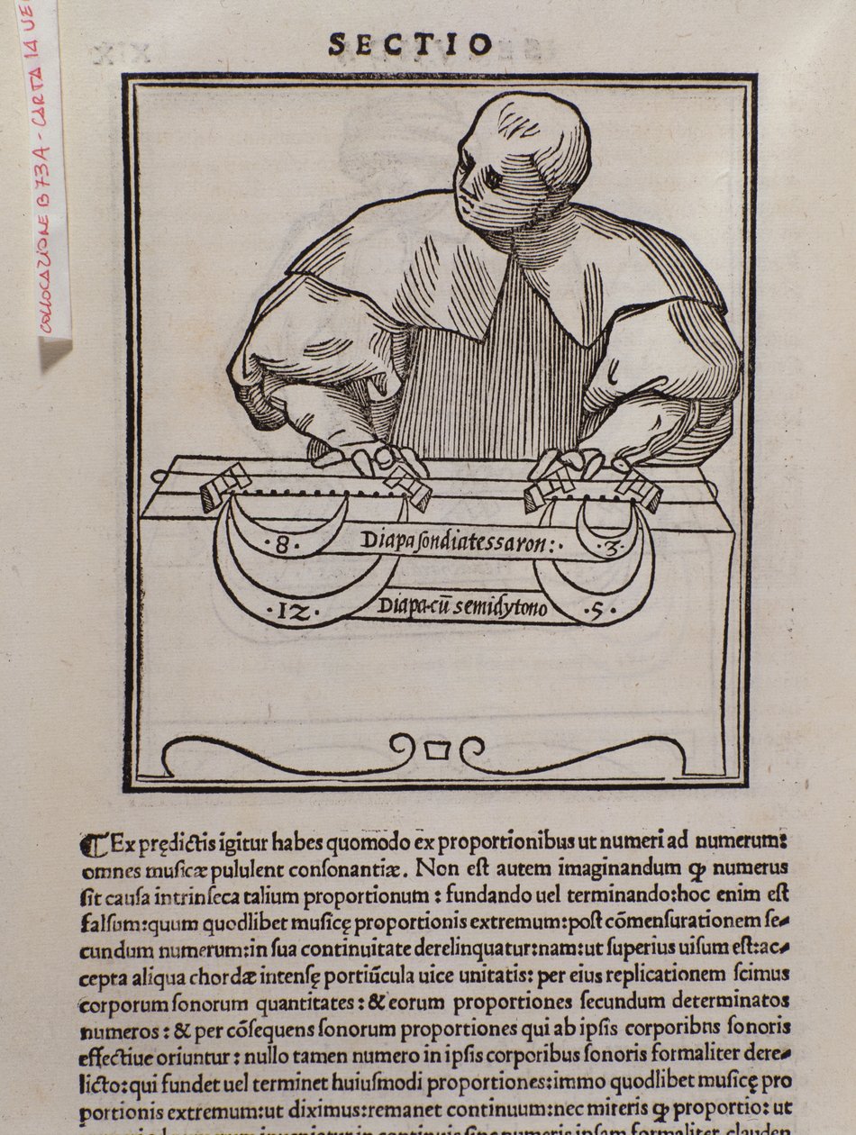 Pagina di Musica teorica di Lodovico Fogliani (1475?-1542) da Italian School