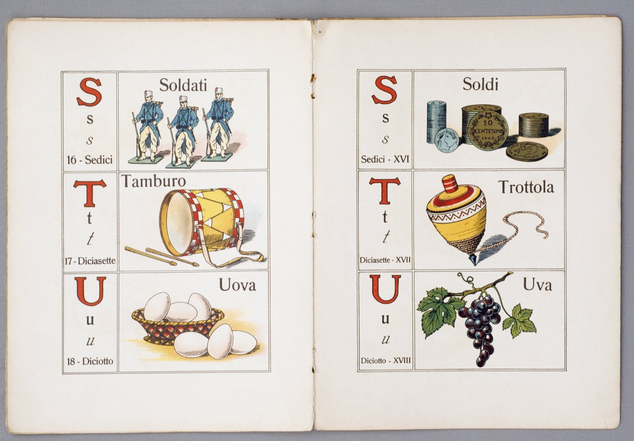 Pagine di Per il mondo piccino ABC illustrato da Italian School