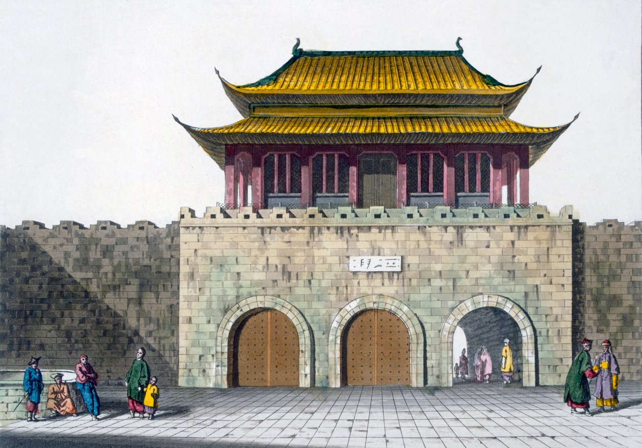 Torri della pagoda di Nanchino, c.1820-30 da Italian School