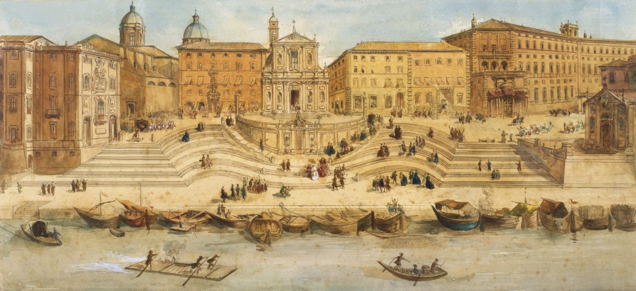 Porto di Ripetta da Italian School