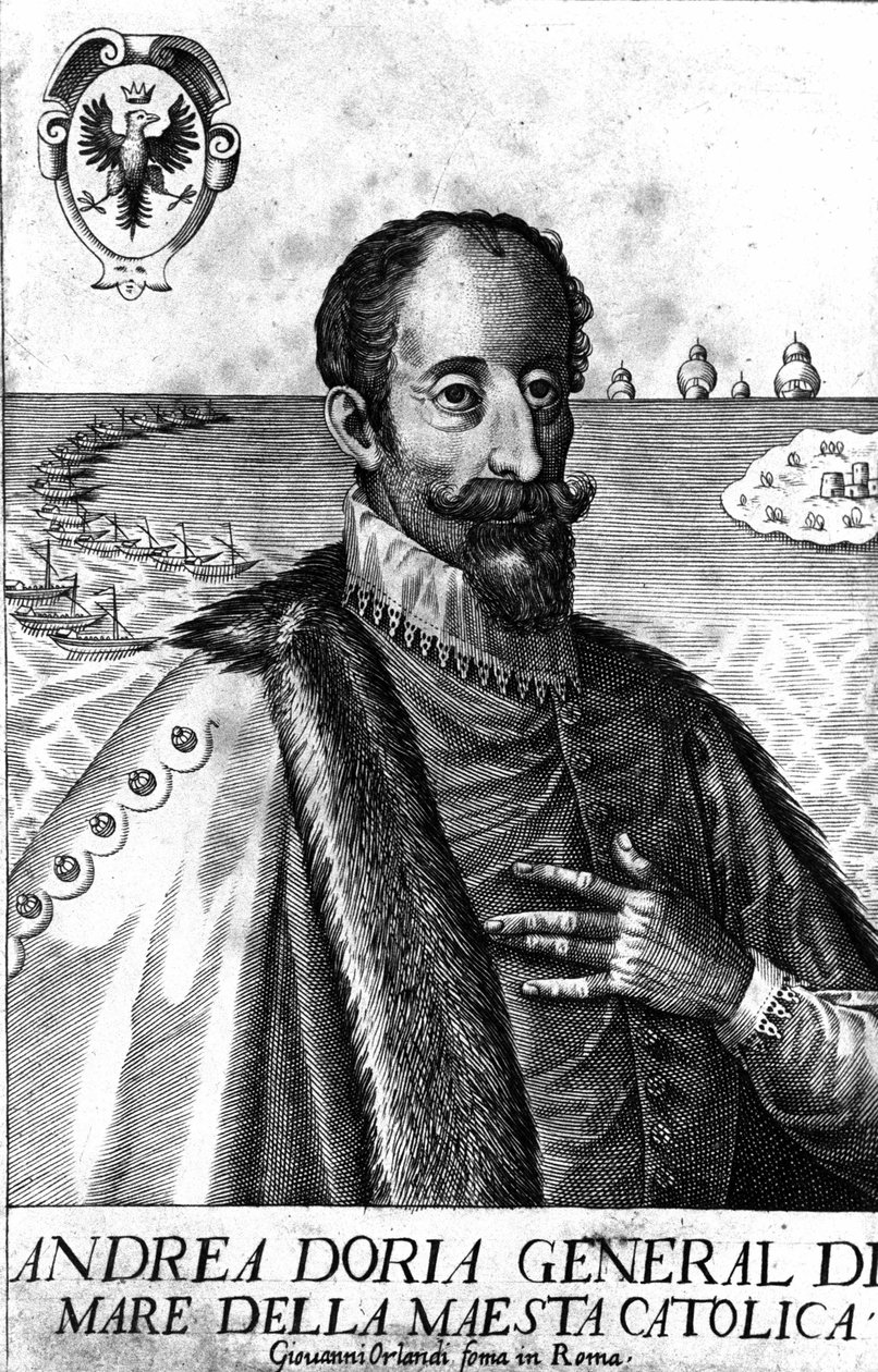 Ritratto di Andrea Doria (1466-1560), condottiero italiano da Italian School