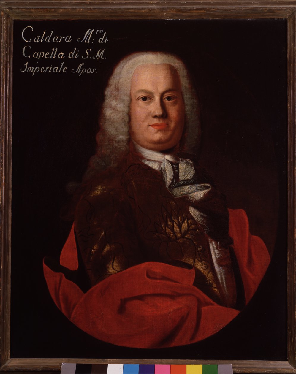 Ritratto di Antonio Caldara, compositore barocco italiano da Italian School