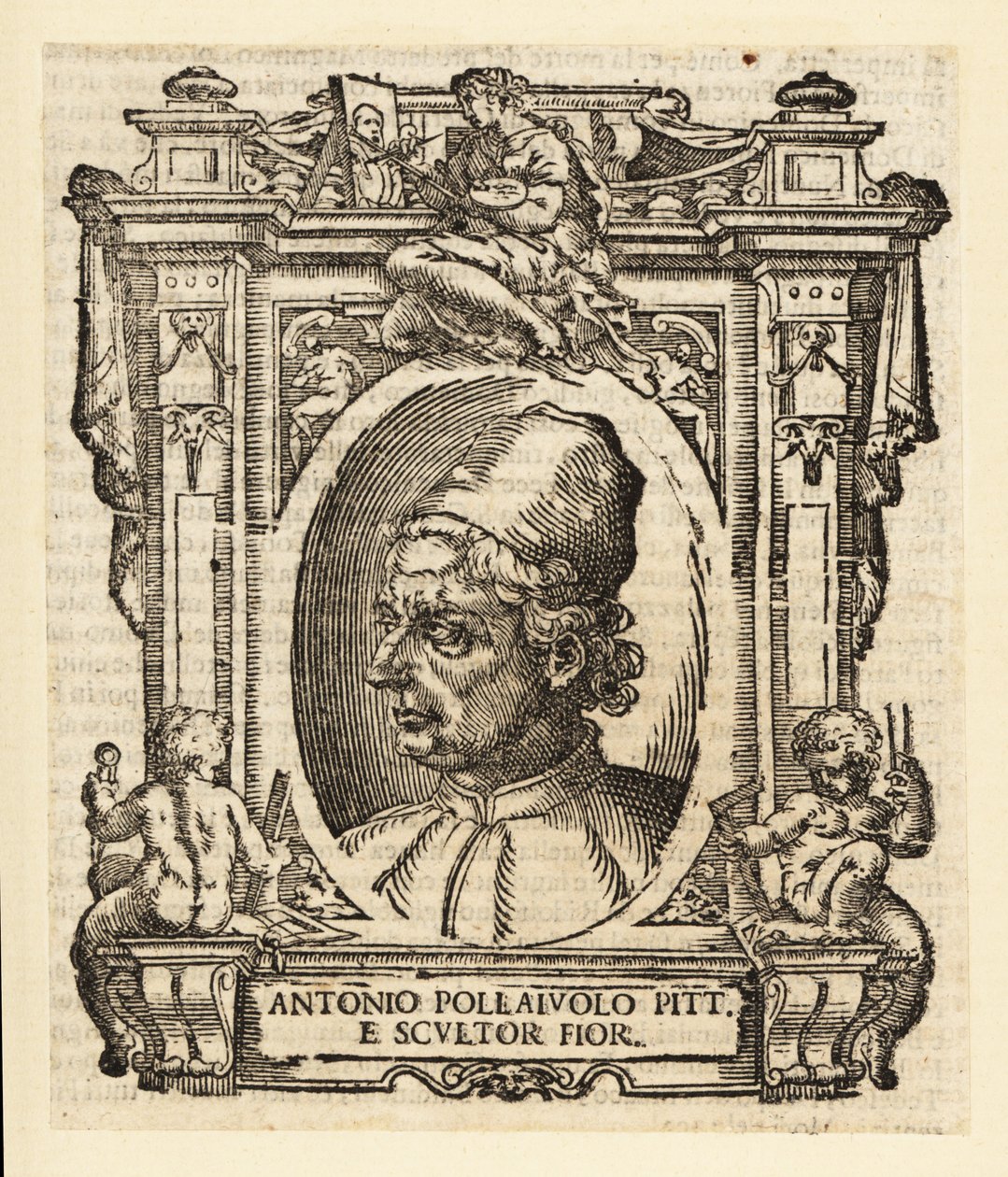 Ritratto di Antonio del Pollaiuolo, pittore, scultore, incisore e orafo italiano del Rinascimento di Firenze, circa 1429-1498 da Italian School