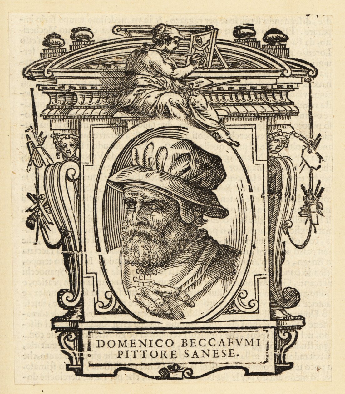 Ritratto di Domenico di Pace Beccafumi, pittore manierista del Rinascimento italiano da Italian School