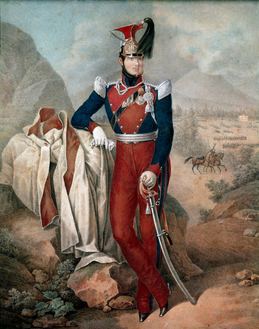 Ritratto di Ferdinando II (Ferdinando Carlo) (1810-1859), Re delle Due Sicilie da Italian School
