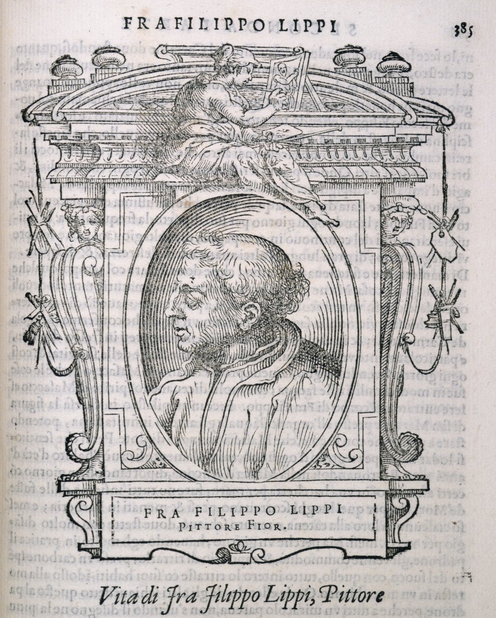 Ritratto di Fra Filippo Lippi (c.1406-69) da Le vite de