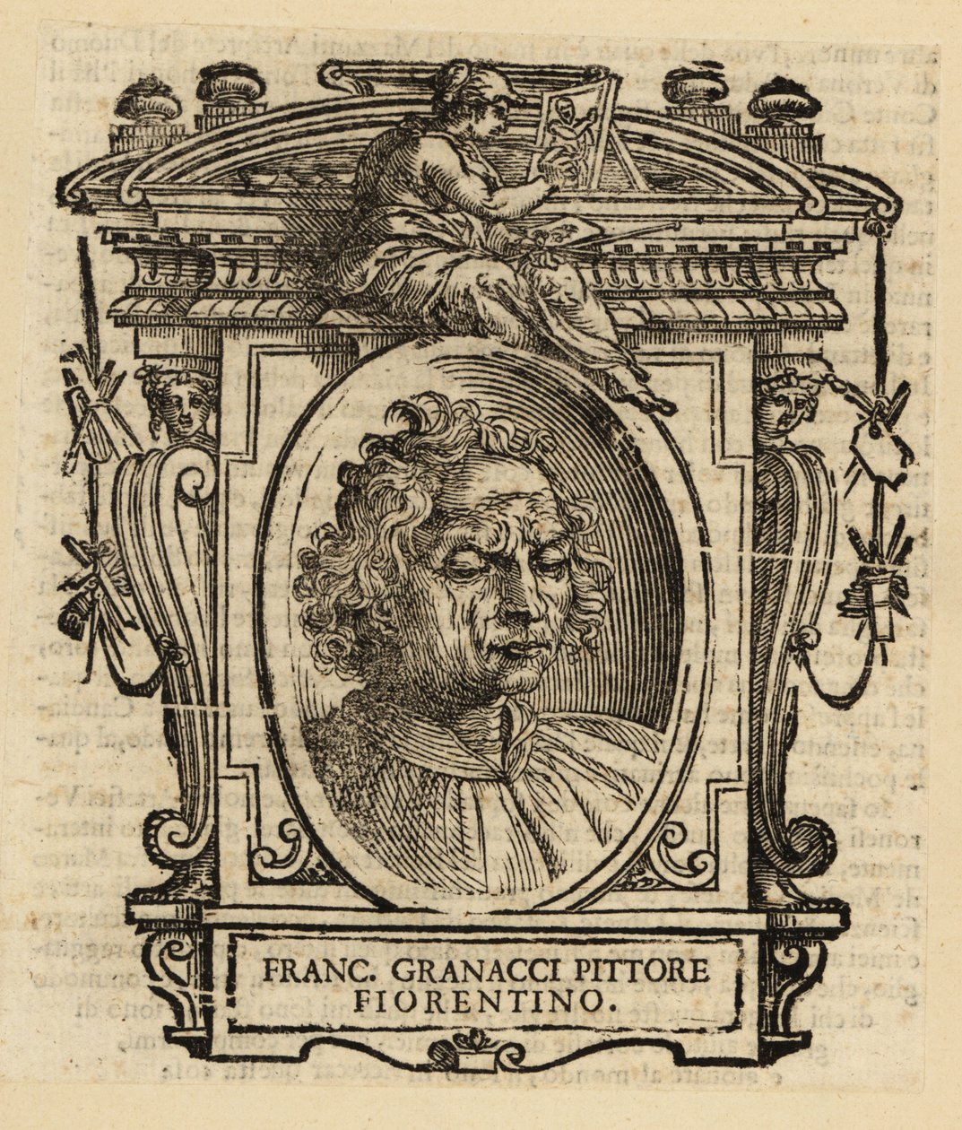 Ritratto di Francesco Granacci, pittore italiano del Rinascimento di Firenze da Italian School