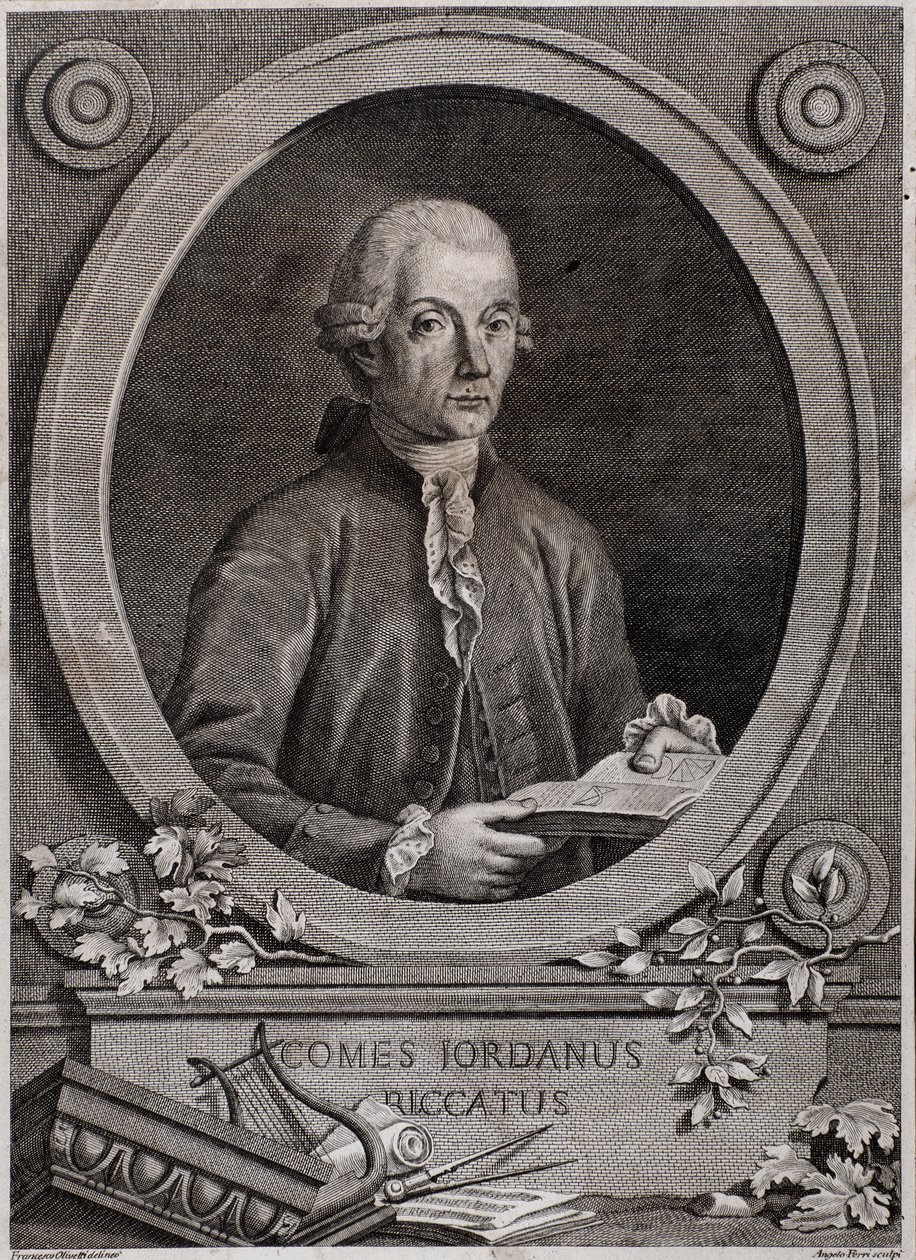 Ritratto del fisico, matematico e teorico musicale Giordano (Jordan) Riccati (1709-1790) da Italian School