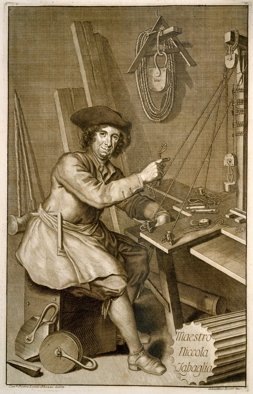 Ritratto del Maestro Niccola Zabaglia da Italian School