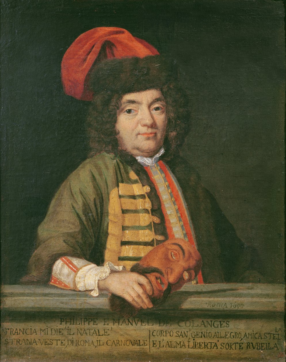 Ritratto di Philippe Emmanuel de Coulanges vestito per il carnevale, 1690 da Italian School