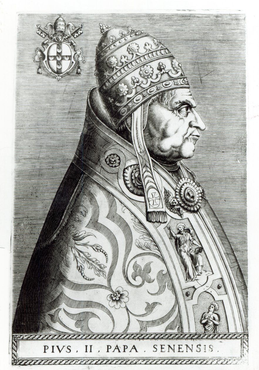 Ritratto di Papa Pio II da Italian School