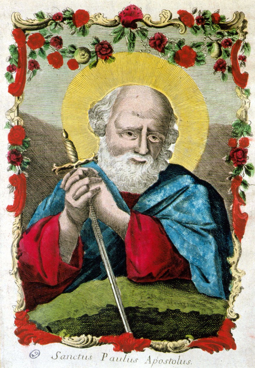 Ritratto di San Paolo con spada, Italia da Italian School