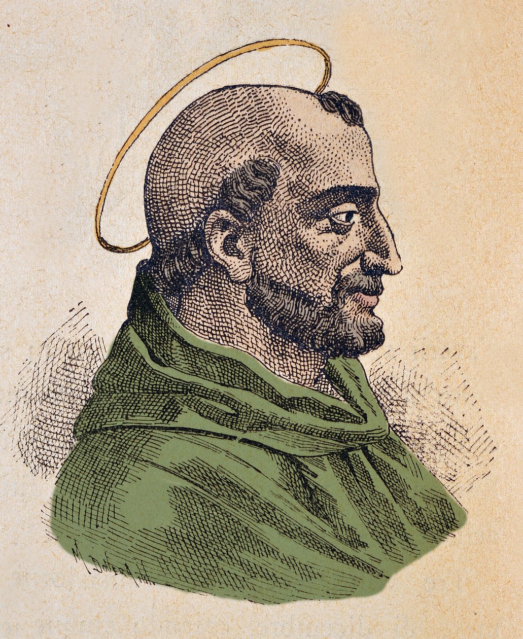 Ritratto di Papa Aniceto (ca. 155-166) da Italian School