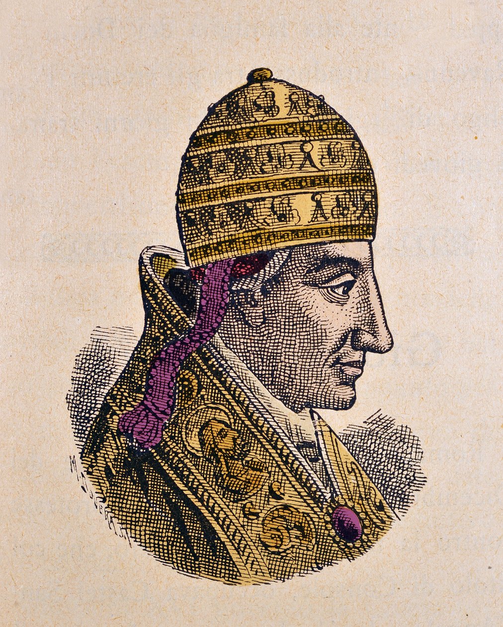 Ritratto di Papa Benedetto VII (Benedetto, Benedict o Benedictus) (974-983) da Italian School