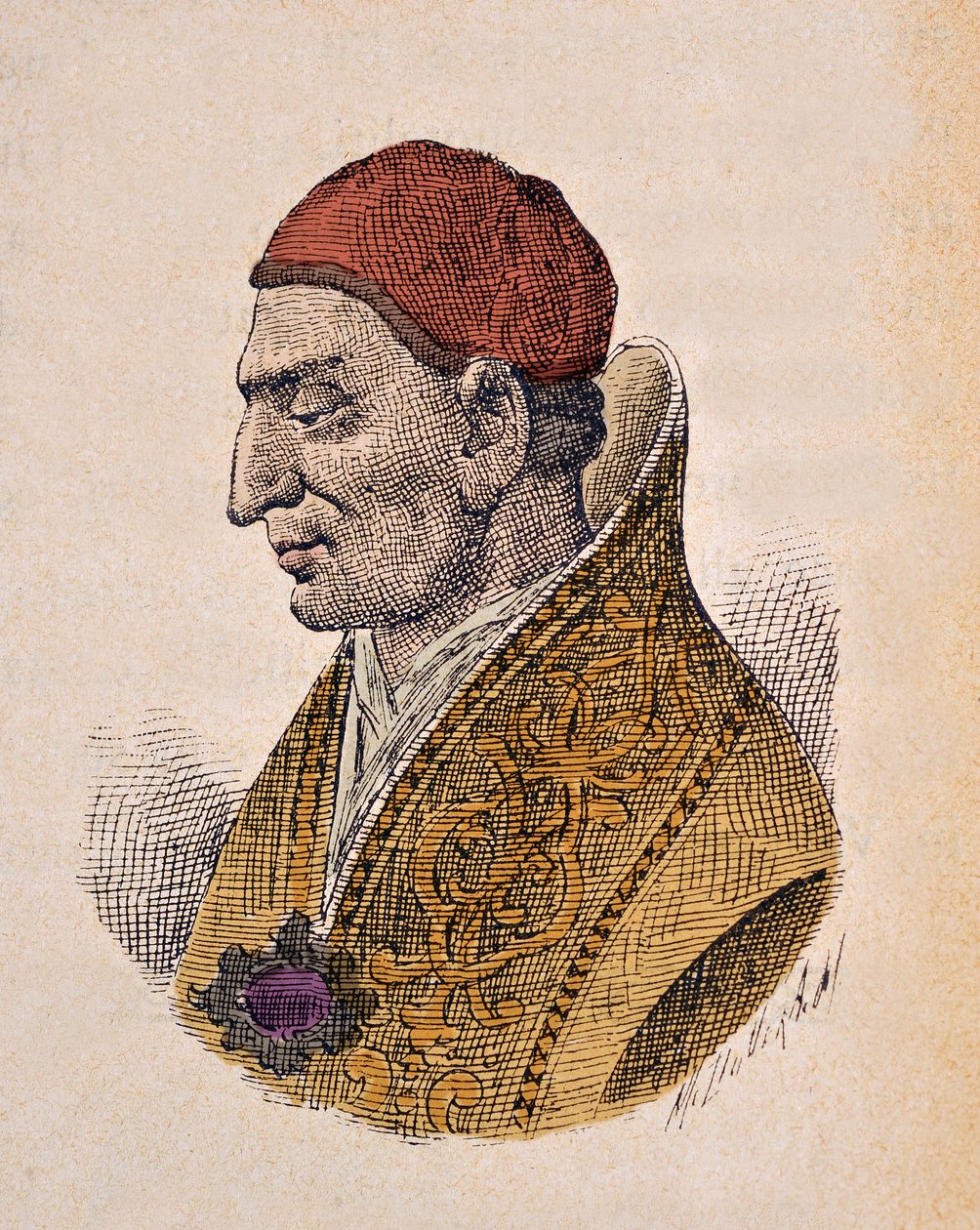 Ritratto di Papa Costantino I (708-715) da Italian School