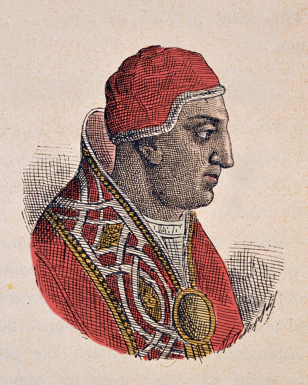 Ritratto di Papa Gregorio II (715-731) da Italian School