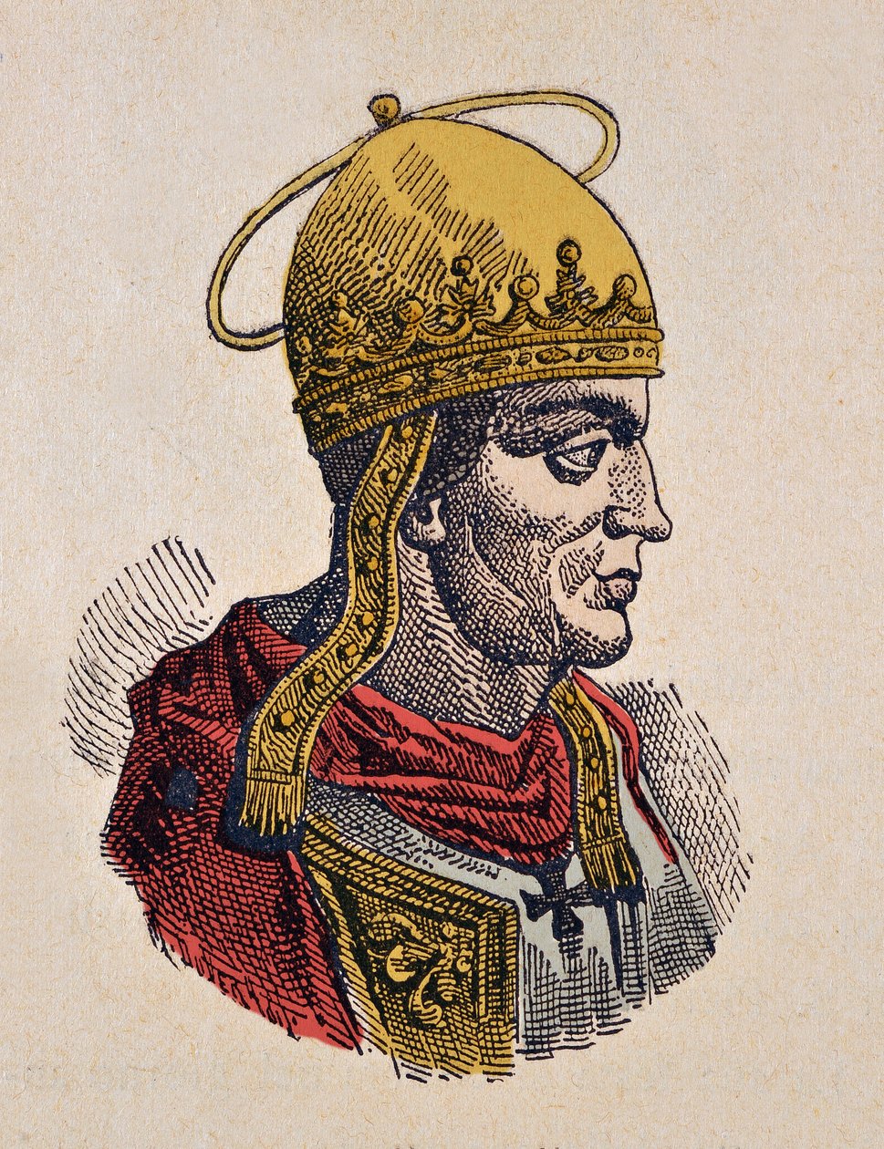 Ritratto di Papa Ilario (461-468) da Italian School