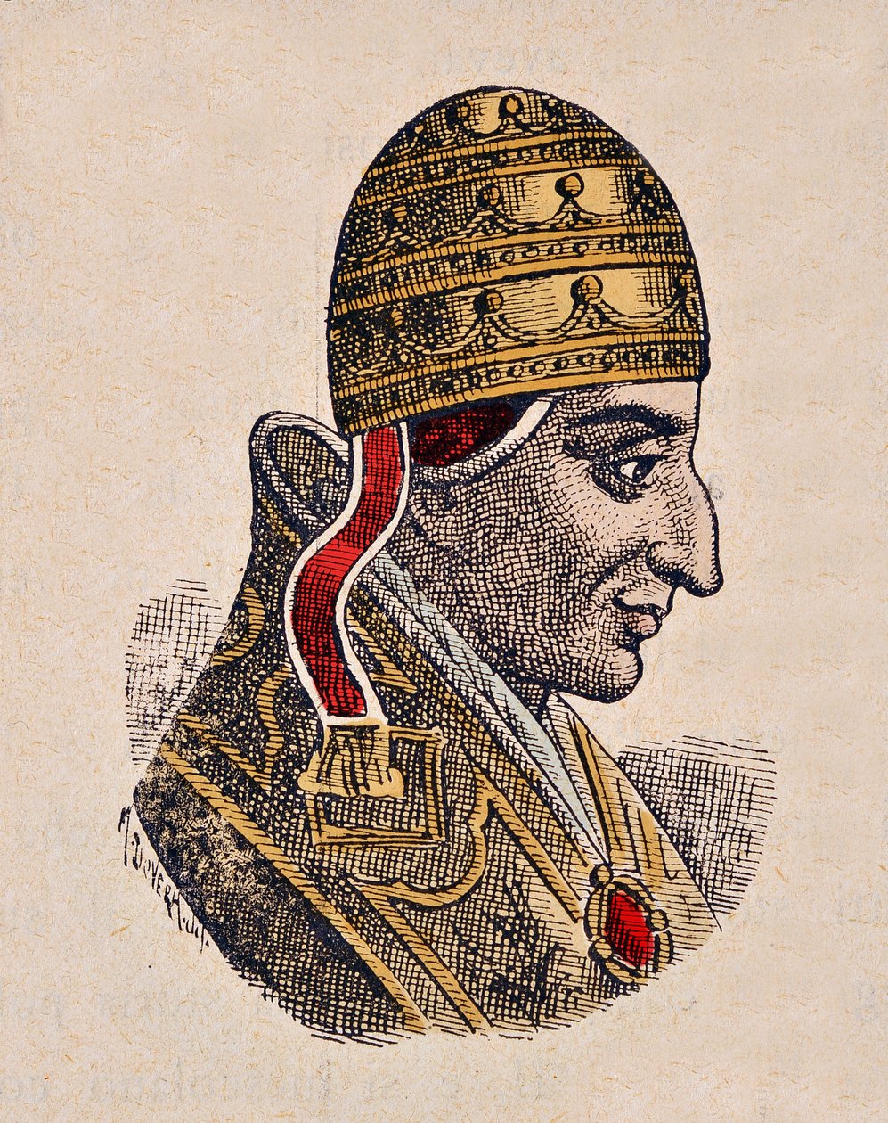 Ritratto di Papa Giovanni XIV (983-984) da Italian School