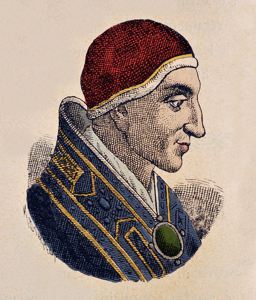 Ritratto di Papa Giovanni XV (985-996) da Italian School