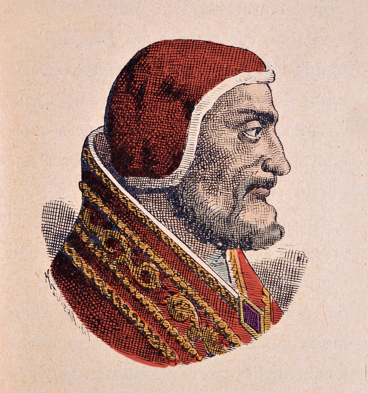 Ritratto di Papa Giovanni XXI (1276-1277) da Italian School