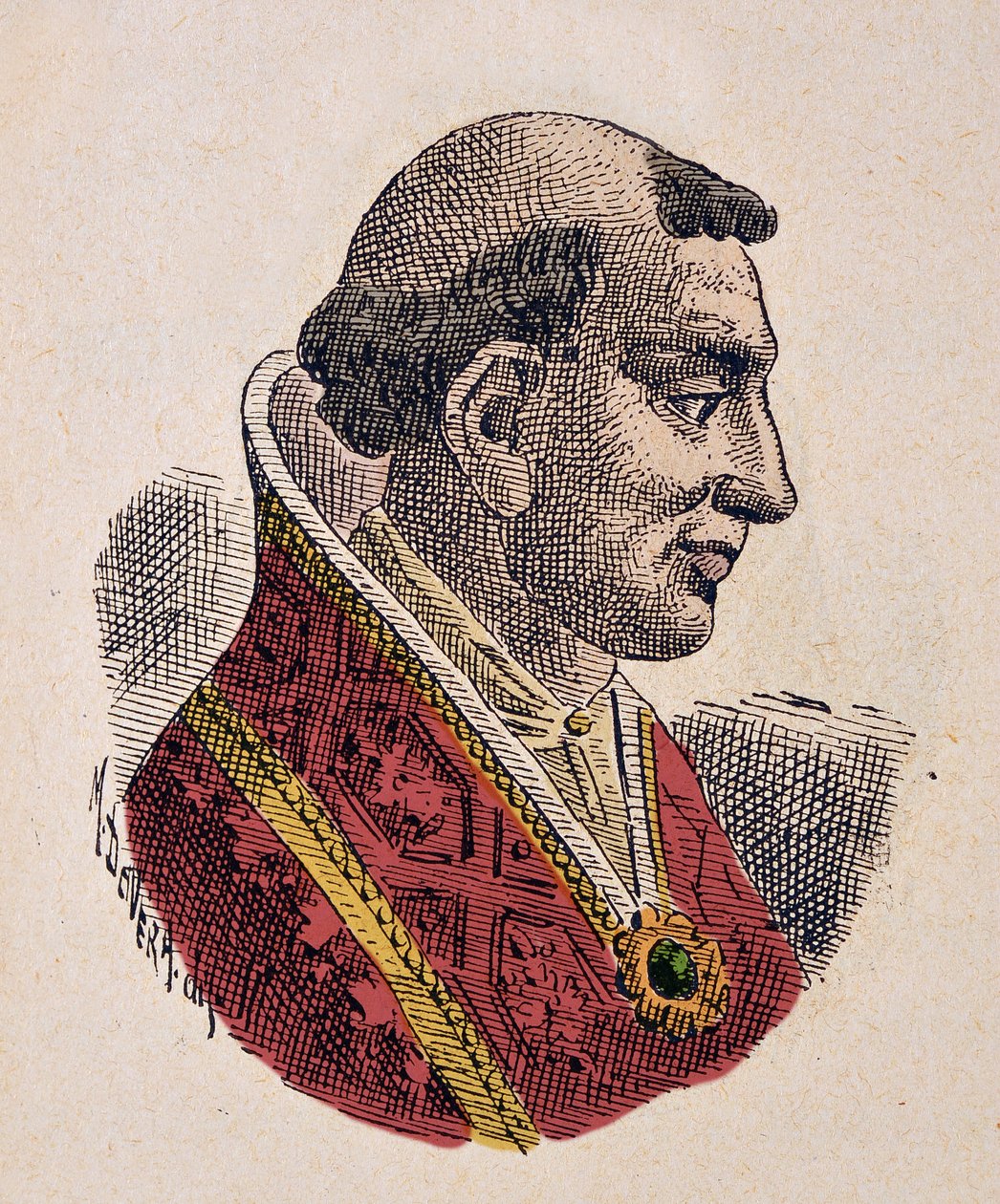 Ritratto di Papa Leone VI (928-929) da Italian School